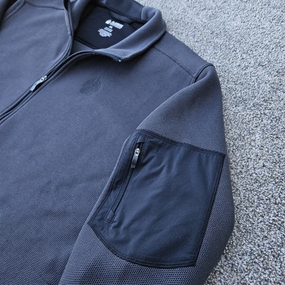 Duluth Trading Alaskan Hardgear GravelTec Full Zip Jacket Black Gray Mens 3X 3XL